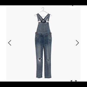 Madewell straight leg overalls
